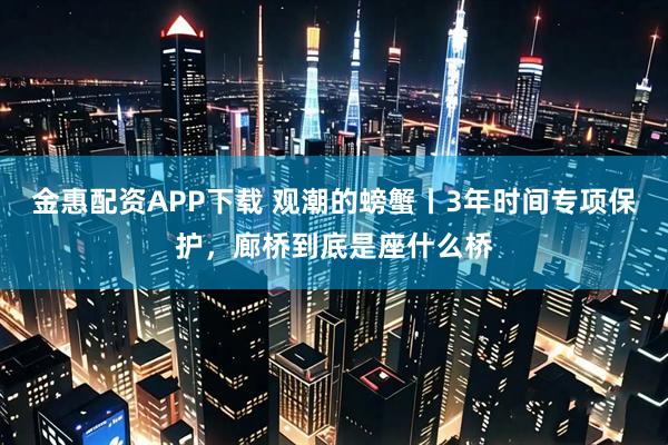 金惠配资APP下载 观潮的螃蟹丨3年时间专项保护，廊桥到底是座什么桥